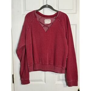 Aeropostale Aero Red Cross Cross Front Sweatshirt, Super Soft, XL
